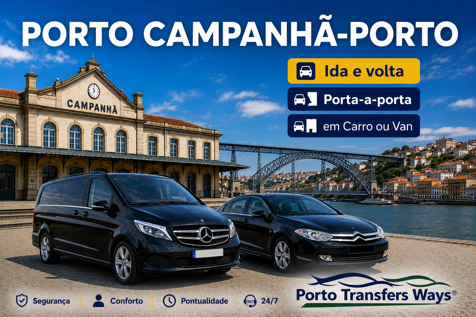 Transfer Porto Campanhã para o Porto